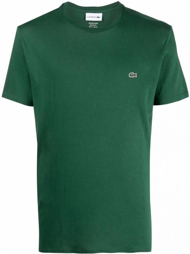 Lacoste T-shirt met geborduurd logo Groen