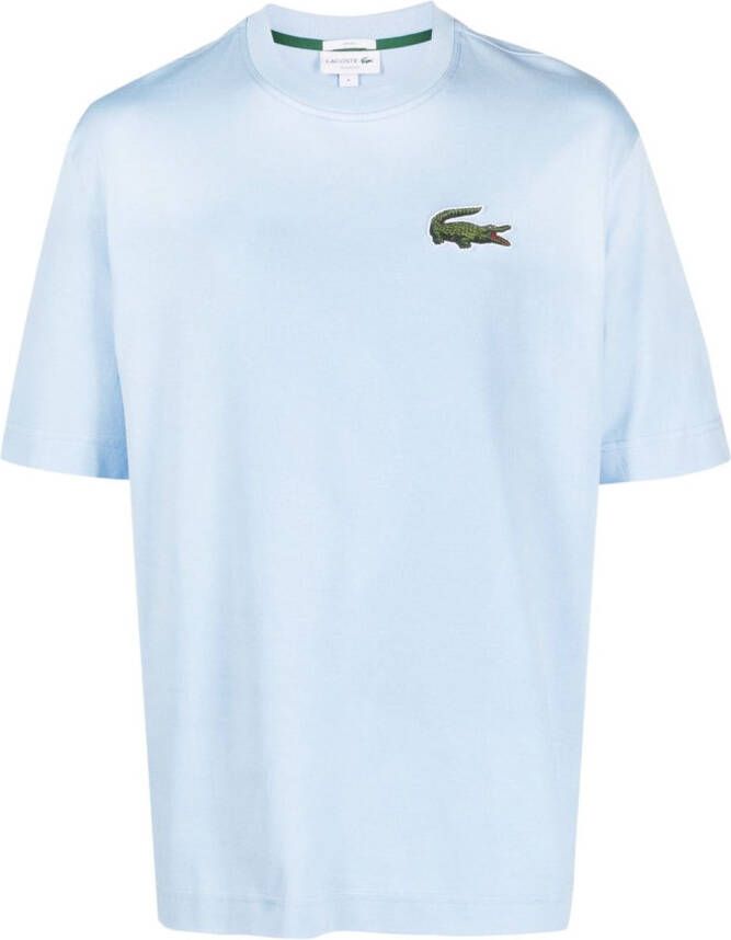 Lacoste T-shirt met logopatch Blauw