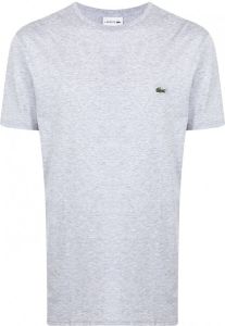 Lacoste T-shirt met logopatch Grijs