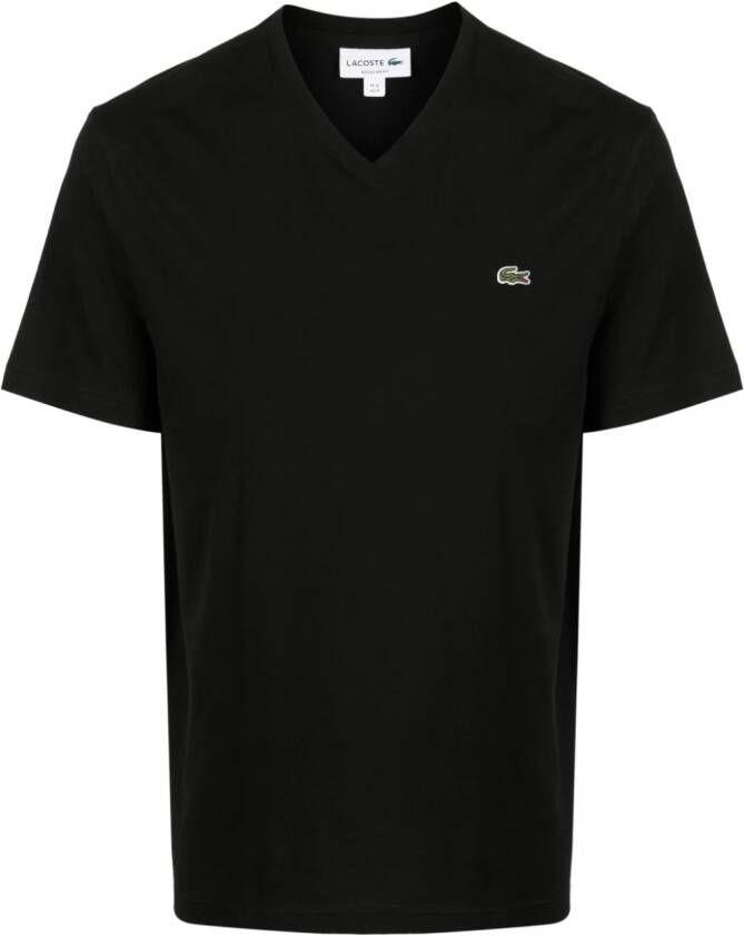Lacoste T-shirt met logopatch Zwart