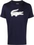 Lacoste T-shirt met logoprint Blauw - Thumbnail 1