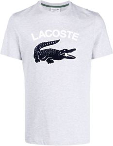 Lacoste T-shirt met logoprint Grijs
