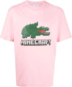 Lacoste T-shirt met print Roze