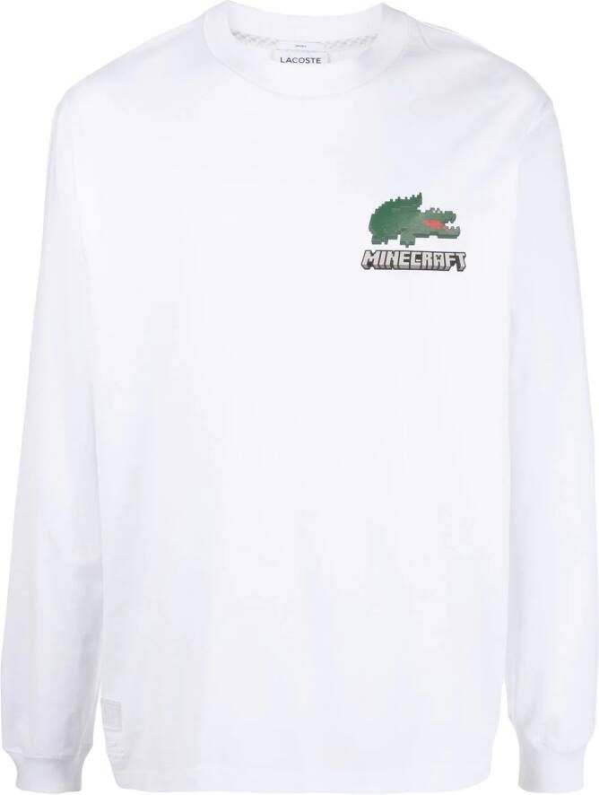 Lacoste T-shirt van biologisch katoen Wit
