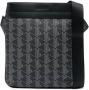Lacoste Messengertas met monogram Zwart - Thumbnail 1