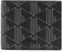 Lacoste Portemonnee met monogram Zwart - Thumbnail 1