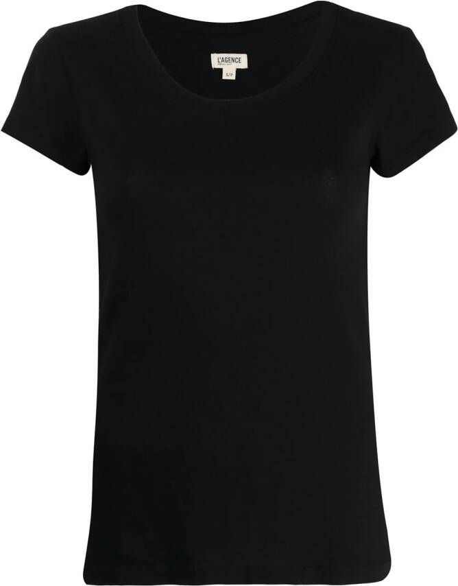 L'Agence Slim-fit T-shirt Zwart