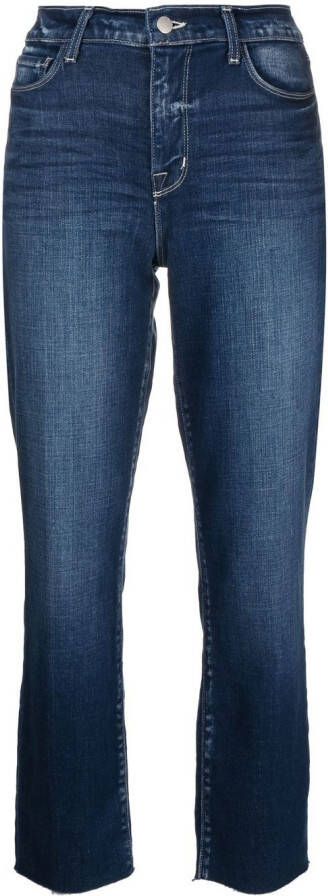 L'Agence Straight jeans Blauw