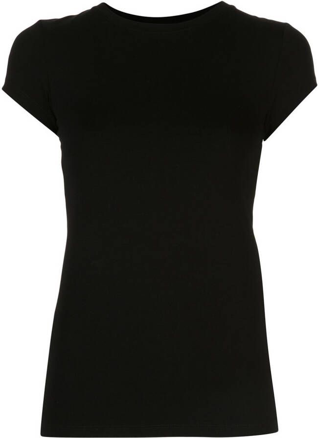 L'Agence T-shirt met ronde hals Zwart