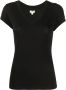 L'Agence T-shirt met V-hals Zwart - Thumbnail 1