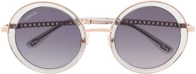 Lancel Adele zonnebril met rond montuur Blauw