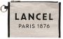 Lancel Clutch met logoprint Beige - Thumbnail 1