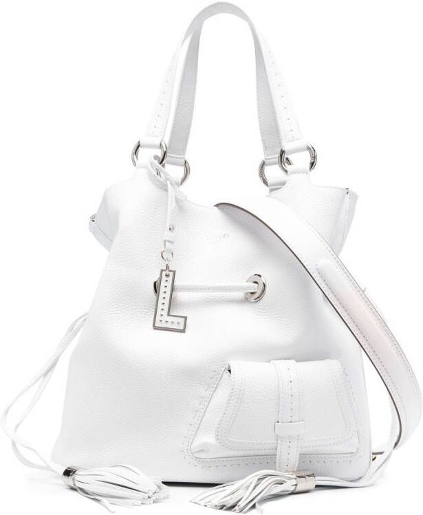 Lancel Premier Flirt leren bucket-tas Wit