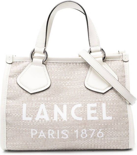 Lancel Shopper met logoprint Beige