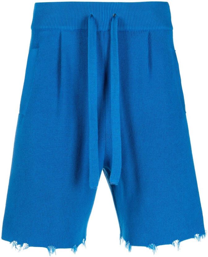 Laneus Shorts met trekkoordtaille Blauw