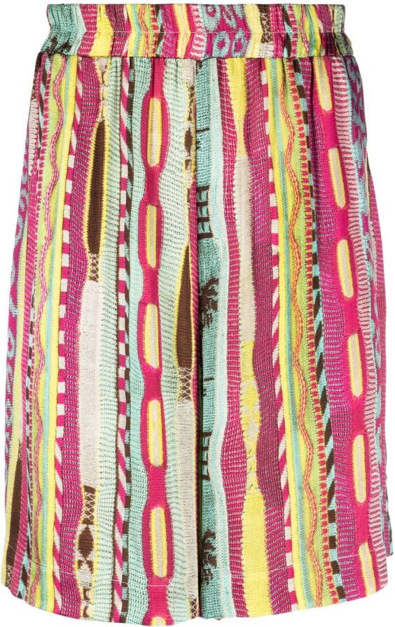 Laneus Bermuda shorts met print Roze