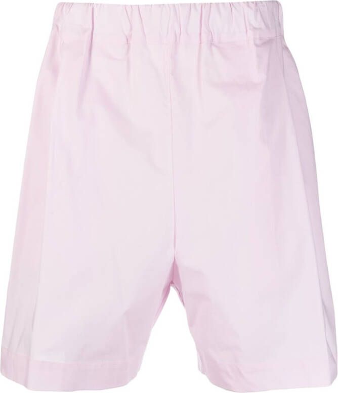 Laneus Shorts met geborduurd logo Roze
