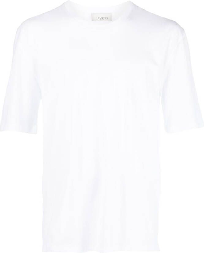 Laneus T-shirt met ronde hals Wit