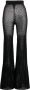 Laneus Semi-doorzichtige broek Zwart - Thumbnail 1