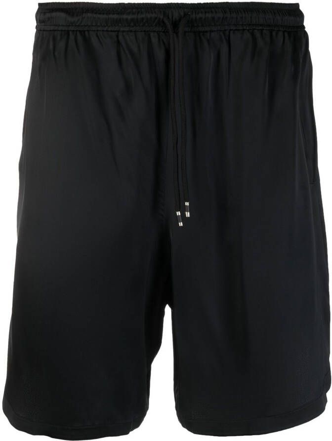 Laneus Shorts met elastische tailleband Zwart