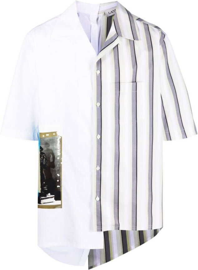 Lanvin Overhemd met patchwork Wit