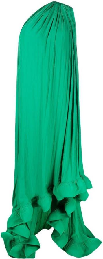 Lanvin Asymmetrische jurk Groen