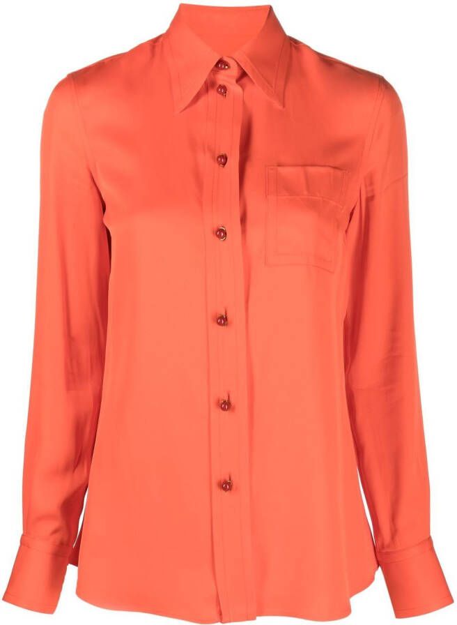 Lanvin Blouse met borstzak Oranje