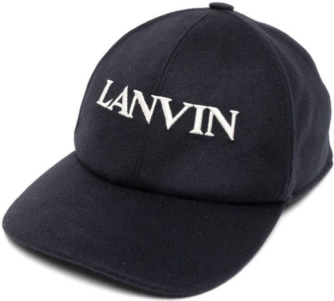 Lanvin Pet met geborduurd logo Blauw