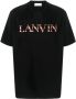 Lanvin T-shirt met geborduurd logo Zwart - Thumbnail 1