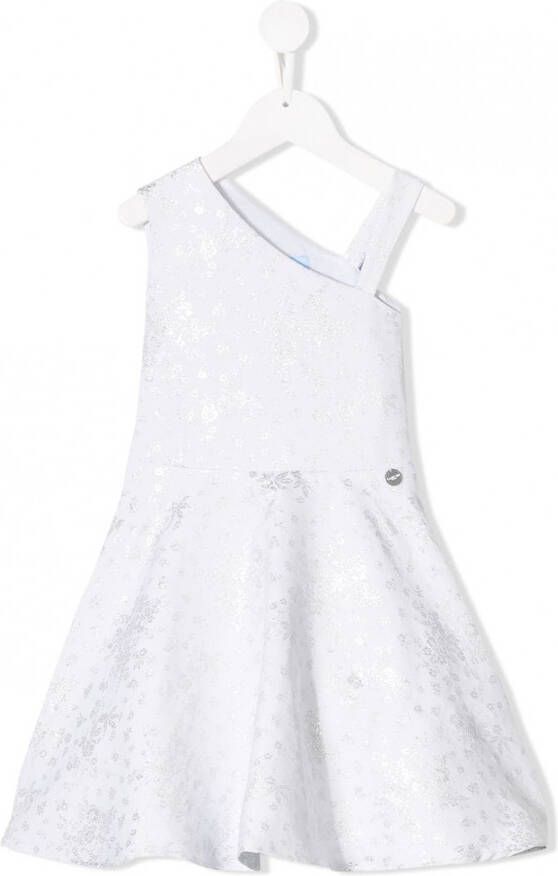 Lanvin Enfant Asymmetrische jurk Wit