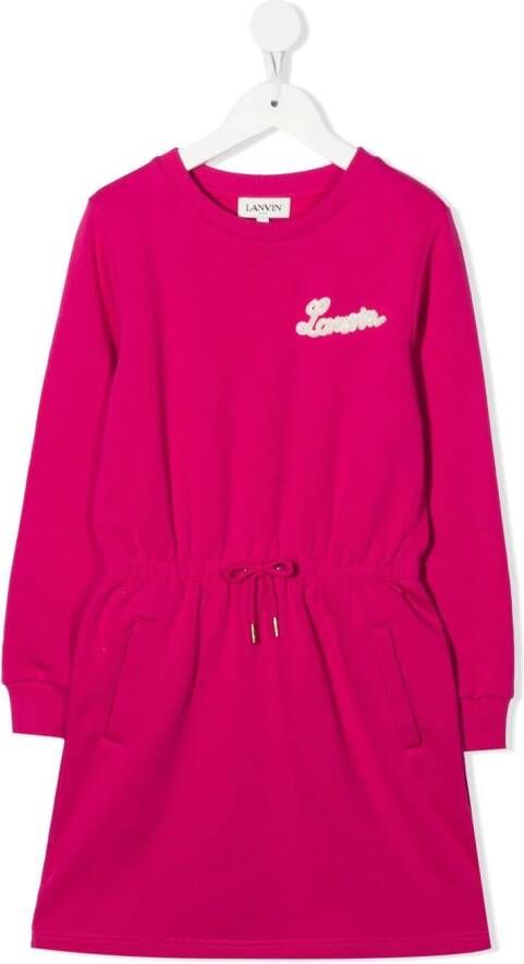 Lanvin Enfant Fleece jurk Roze