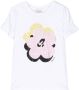 Lanvin Enfant T-shirt met bloe print Wit - Thumbnail 1