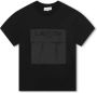 Lanvin Enfant T-shirt met logo Zwart - Thumbnail 1