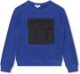 Lanvin Enfant Sweater met geborduurd logo Blauw - Thumbnail 1
