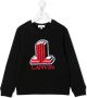 Lanvin Enfant Sweater met geborduurd logo Zwart - Thumbnail 1