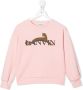 Lanvin Enfant Sweater met logoprint Roze - Thumbnail 1