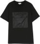 Lanvin Enfant T-shirt met geborduurd logo Zwart - Thumbnail 1
