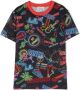 Lanvin Enfant T-shirt met grafische print Blauw - Thumbnail 1