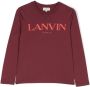 Lanvin Enfant T-shirt met logoprint Rood - Thumbnail 1