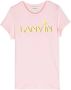 Lanvin Enfant T-shirt met logoprint Roze - Thumbnail 1