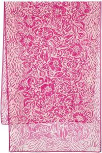 Lanvin Sjaal met bloemenprint Roze