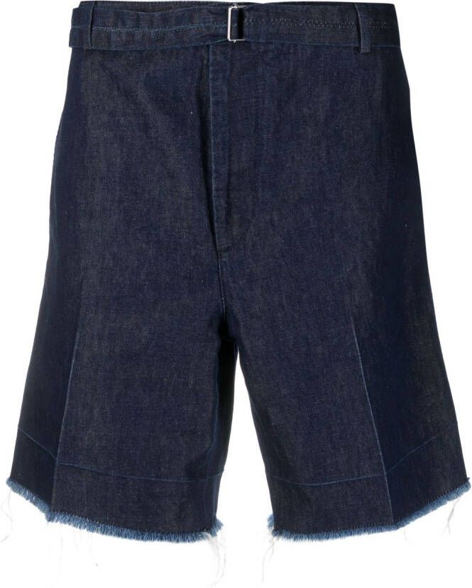 Lanvin Gerafelde shorts Blauw