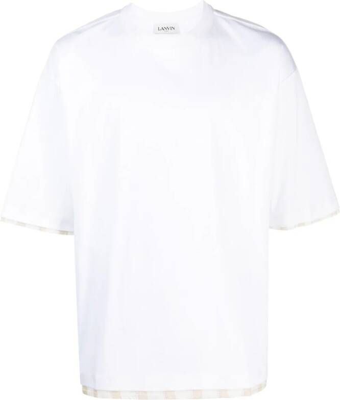 Lanvin Gelaagd T-shirt Wit
