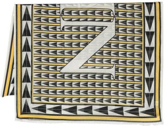 Lanvin Sjaal met geometrische print Zwart