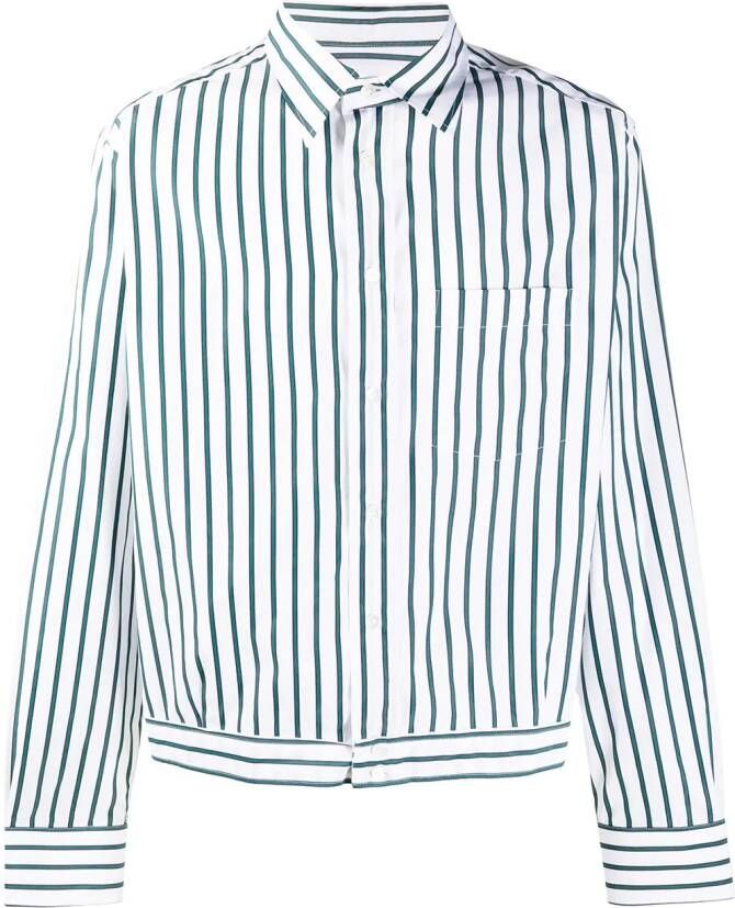 Lanvin Gestreept overhemd Wit