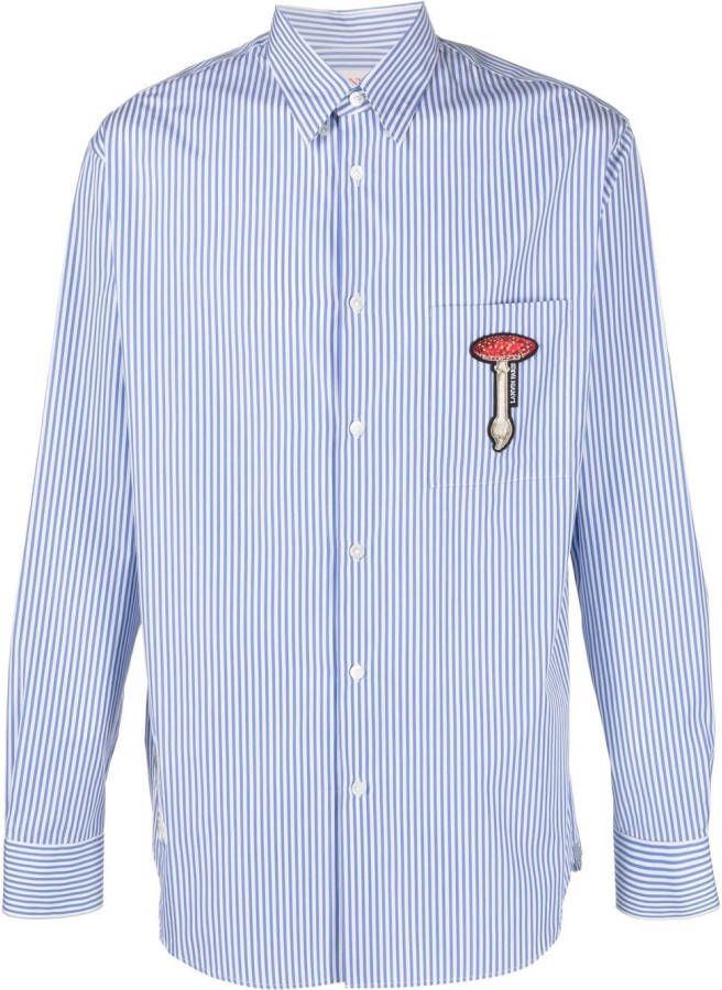 Lanvin Gestreepte overhemd Blauw