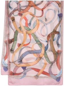 Lanvin Sjaal met grafische print Roze