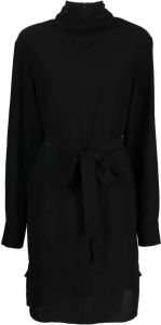 Lanvin Midi-jurk met hoge hals Zwart