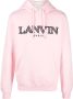 Lanvin Hoodie met geborduurd logo Roze - Thumbnail 1
