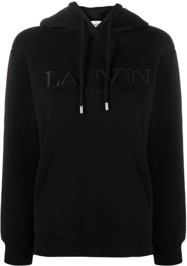 Lanvin Hoodie met logoprint Zwart